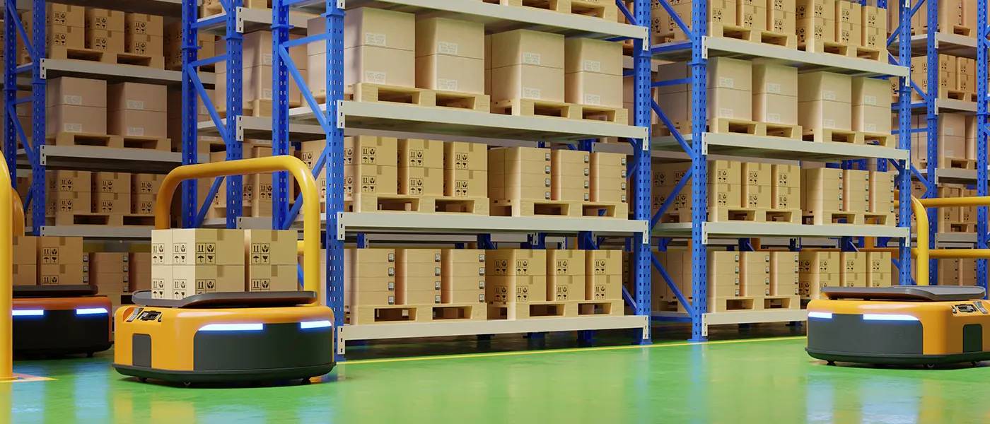 E-commerce Warehouse Logistics Center With Automated Guided Robots | Locad Blog