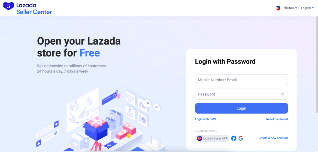 Lazada seller center login