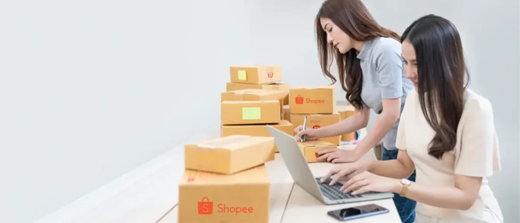 E-commerce business owners shipping Shopee orders | Locad