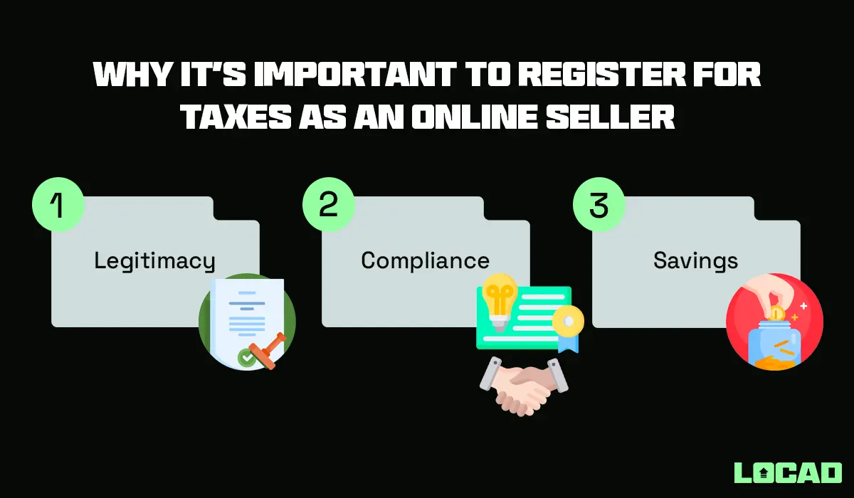 Why it's important to register for taxes as an online seller