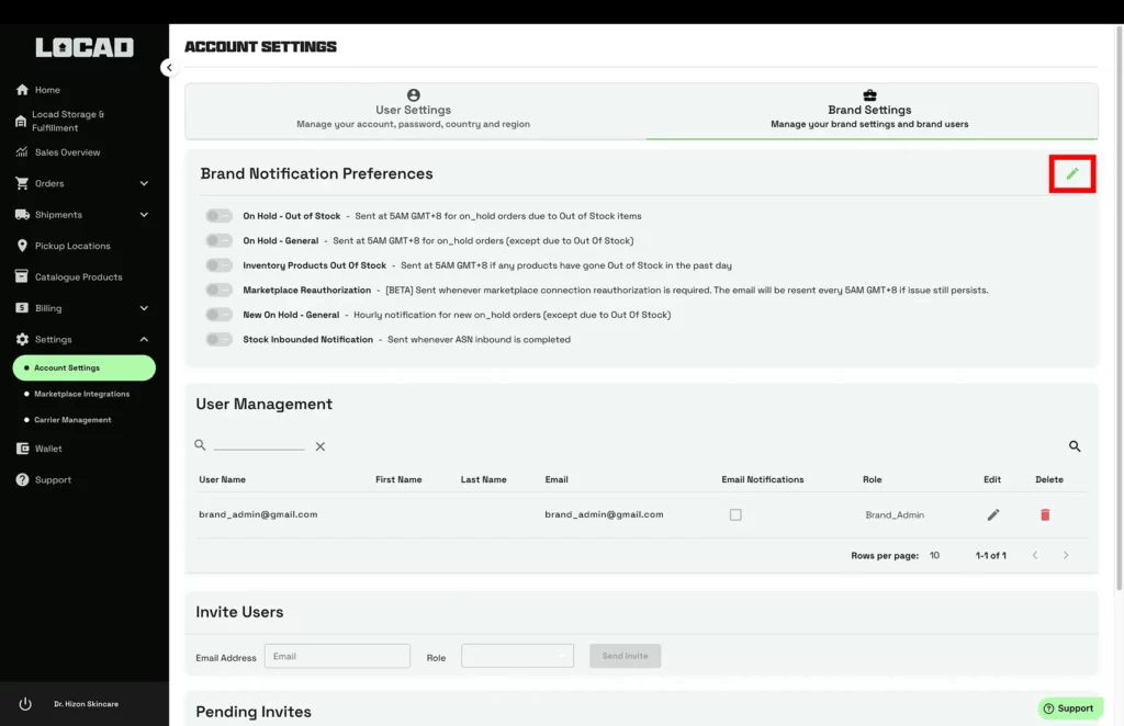 Mastering Control: Navigating Account Adjustments, Notification Preferences, and Brand Settings in Locad