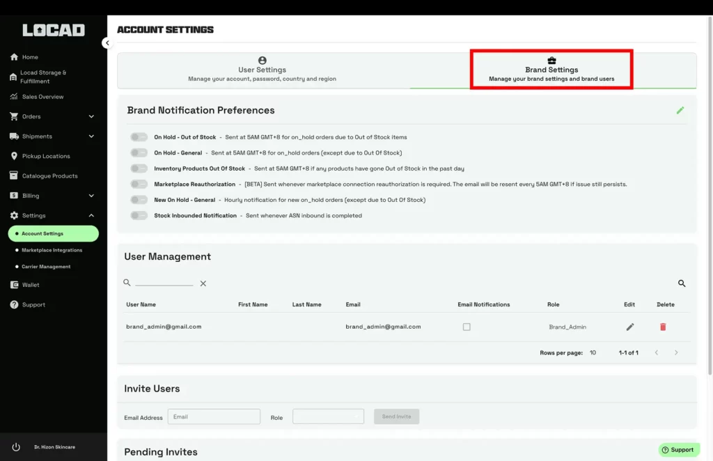 Mastering Control: Navigating Account Adjustments, Notification Preferences, and Brand Settings in Locad