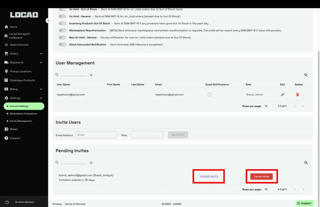 Mastering Control: Navigating Account Adjustments, Notification Preferences, and Brand Settings in Locad