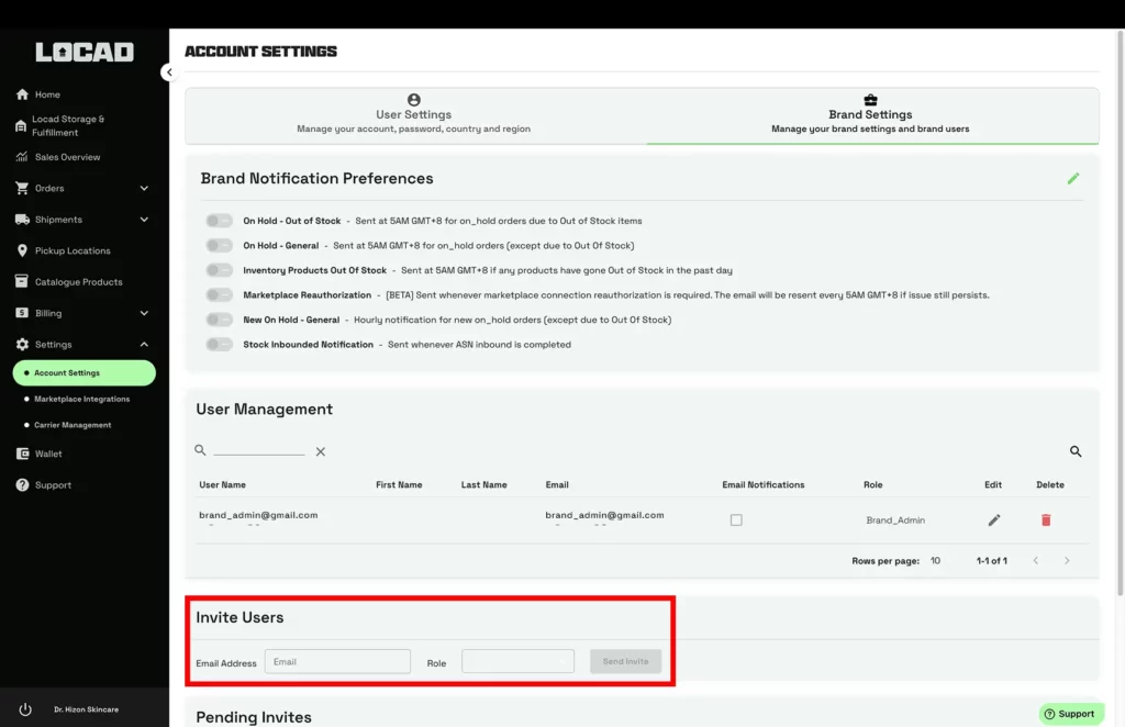 Mastering Control: Navigating Account Adjustments, Notification Preferences, and Brand Settings in Locad