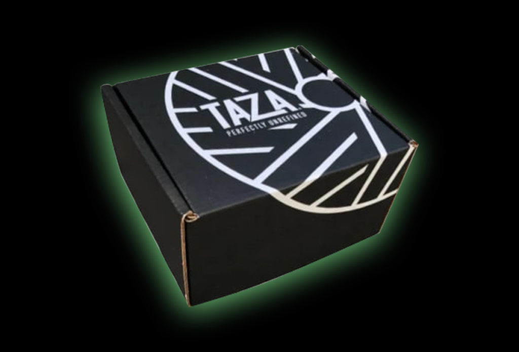 An image that shows a custom box of a brand - Taza