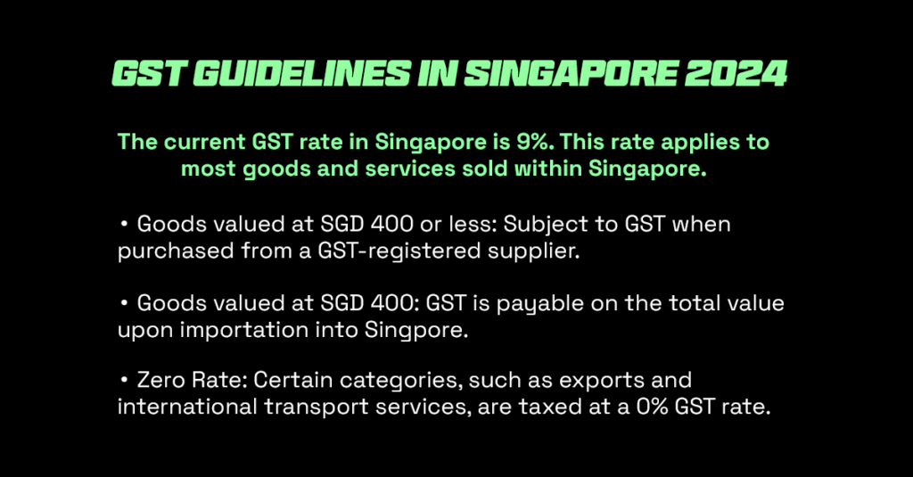 GST guidelines when shipping from china to singapore